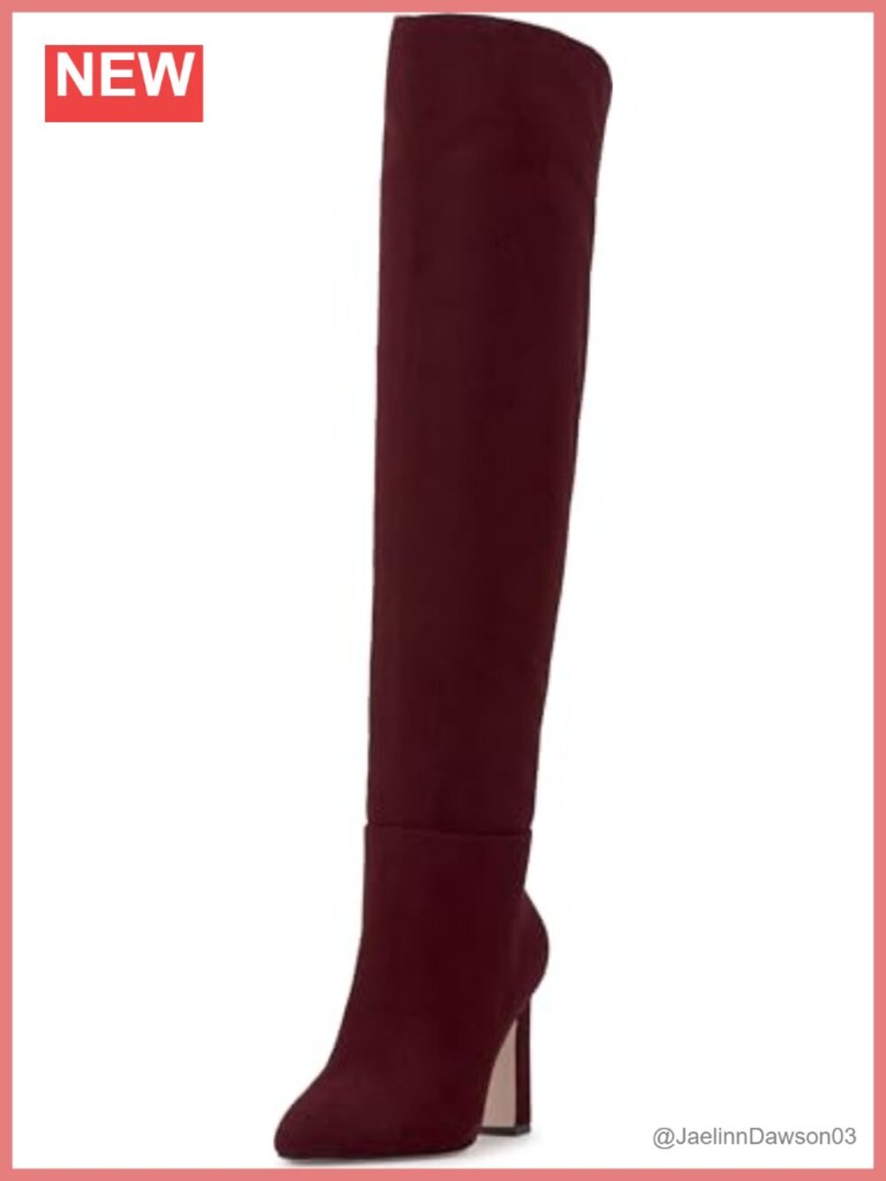 Jessica Simpson Mistia Women's Over the Knee Faux Suede Block Heel Boots